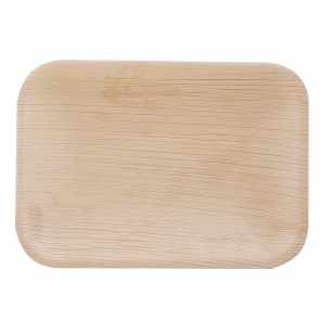 rechteckige Bio-Platte | Palmblatt 15,5 cm 410633