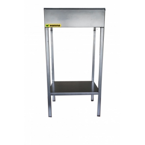 Edelstahl-Tisch, stationär oder mit Rollen