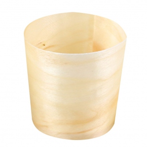 biologisch abbaubare runde Holzschale | Kiefernholz 388313