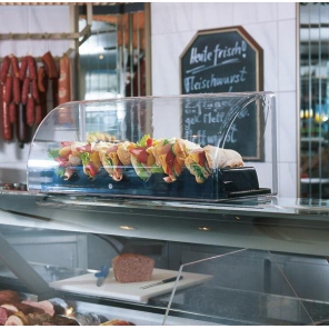 Präsentationsvitrine aus Kunststoff 63,5x25 cm APS 11888