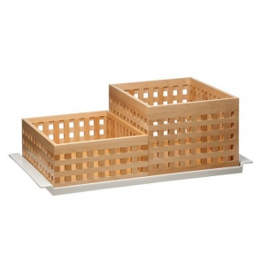 rechteckiges BROTSTATION Tablett aus Melamin 59,5x35,5 cm, APS 83615