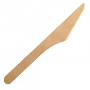 Biodegradowalny nóż 16cm | Drewno brzozy 38855