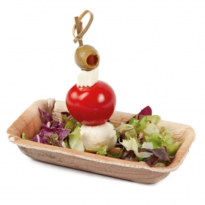 rechteckige Bio-Schale | Palmblatt 410631