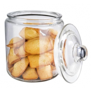 Glasgefäß mit Glasdeckel CLASSIC, 4,0 l Fassungsvermögen, APS 82252