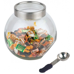 Glasbehälter mit Deckel und Löffel, 3 l Fassungsvermögen, APS 00636