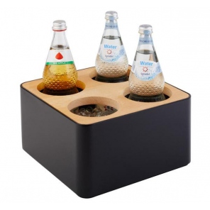 Edelstahl-Besteckspender, mit Besteckkörben 26 x 30 cm, APS 11994