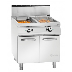 Gasfritteuse auf Unterschrank, 2 Becken Bartscher 2959521
