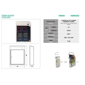Sterilisator für Messerkörbe etc. WH09903