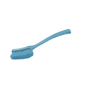 Blue long-handled brush, medium bristles, Hillbrush D10BRES