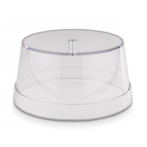 runde Abdeckung mit Griff für ANTI PASTI, BAKERY und SLATE, transparent, Ø 20,5 cm, APS 15351