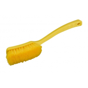 Szczotka z długą rączką, żółta,  średnio twarde włosie, Hillbrush D10Y
