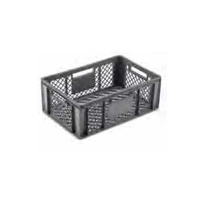 Korb mit gelochten Wänden grau 33 L, 50001.46428