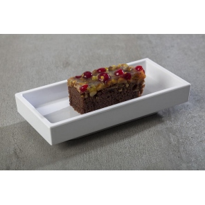 rechteckige Schale ASIA PLUS, Melamin, flach, weiß, 0,1 l, APS 15475