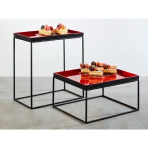 Buffetständer GN 1/2 / GN 1/4, Metall, schwarz, APS 15505