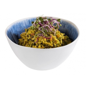 runde Schale BLUE OCEAN, Melamin, blau-weiß, 0,6 l, APS 84677