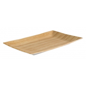 rechteckige Schale BAMBOO, flach, Melamin, 34,5x21,5 cm, APS 84808