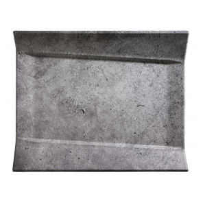 Taca prostokątna ELEMENT GN 1/2 z melaminy optyka betonu 32,5X26,5 cm, APS 84401
