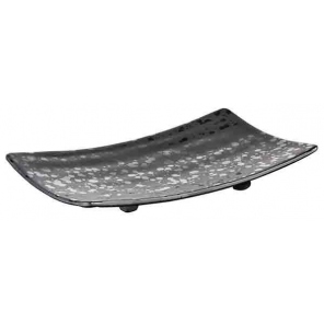 Schale GLAMOUR Melamin schwarz, 22x12 cm, APS 84377