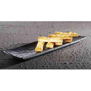 Schale GLAMOUR Melamin schwarz, 37x11 cm, APS 84378