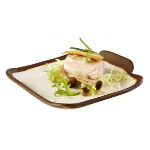 Teller CROCKER Melamin beige, 14x13 cm, APS 84567