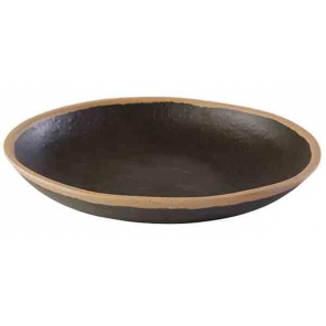 runder Teller CROCKER Melamin dunkelbraun, 0,5 l, APS 84576