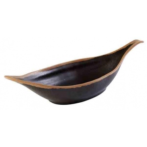 Blätter Schale CROCKER Melamin dunkelbraun, 0,65 l, APS 84582