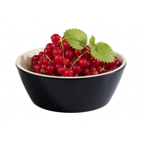 runde Schale FRIDA, Melamin, schwarz-beige, 0,44 l, APS 84608