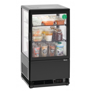 Kühlvitrine Bartscher Mini 58L-SW schwarz, 700358G