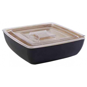 quadratische Schale FRIDA Melamin weiß 2,65 l, APS 84561