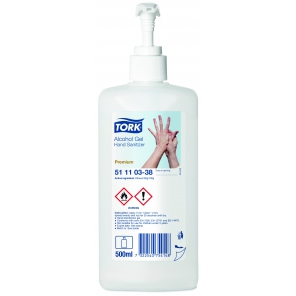 Tork Seife Gel alkoholisch für hygienische und chirurgische Händedesinfektion 500 ml (Biozidprodukt), 511103