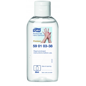 Tork Seife Gel alkoholisch für hygienische und chirurgische Händedesinfektion 80 ml (Biozidprodukt), 590103