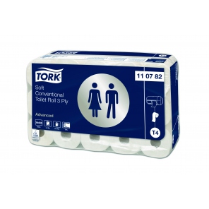 Tork weich Toilettenpapier konventionelle Rolle, 3-lagig, 110782