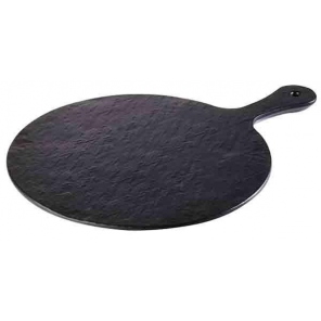 Round tray with SLATE-ROCK...
