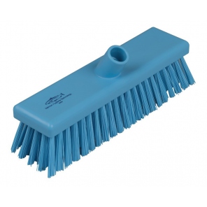 Blue cleaning and sweeping brush, stiff bristles, Hillbrush B993BRES