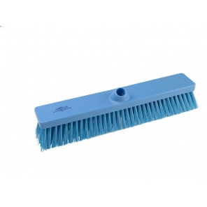 Blue sweeping and scrubbing brush, stiff bristles, Hillbrush B994BRES