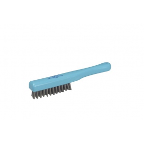 Blue wire Brush, stainless steel bristles, Hillbrush WS6SB