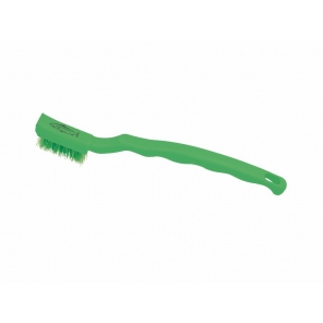 Green brush for hard-to-reach places, medium-hard bristles, Hillbrush B1241G