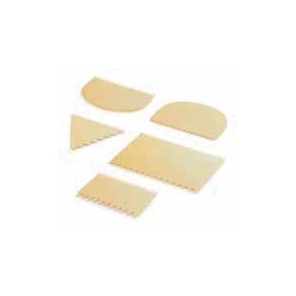 Schaber Kunststoff gezahnt einseitig 11 x 7,2 cm, 30002.37263