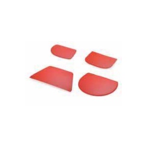 Schaber Kunststoff rot klein 14,8 x 9,9 cm, 30025.37143