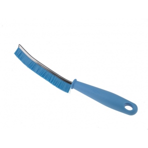Blue narrow gap brush, 240x5 mm, medium-stiff bristles, Hillbrush B1538.