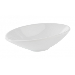 White mini oval bowl made...