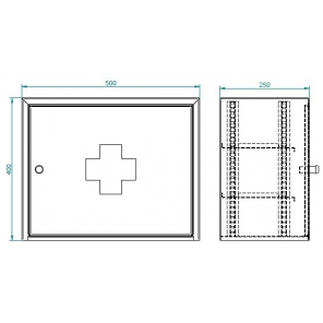 Erste-Hilfe-Kasten Edelstahl 304