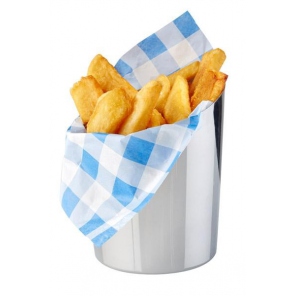 Frittierkorb SNACKHOLDER Edelstahl gold 13,0x10,5cm, APS 40623