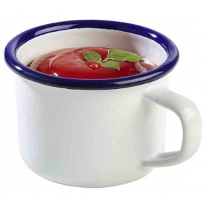 Becher Metall emailliert