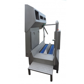 Hygiene-Station, Wasch- und Desinfektionsgerät für Hände und Sohlenreinigung WH214