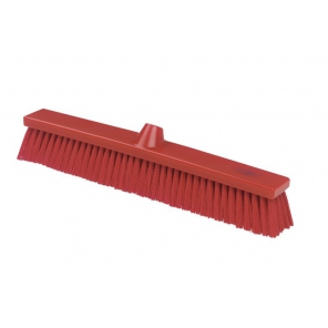 Red sweeping brush, medium-stiff bristles, Hillbrush B1657R