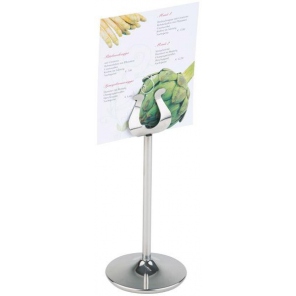 Stainless steel menu stand...