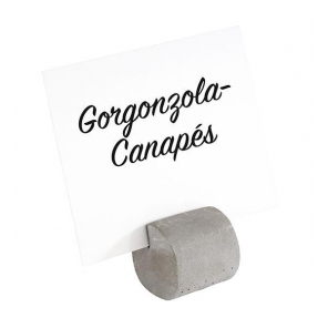 Buffetständer für Etiketten, Beton, H 3 cm, Set 4 Stk., APS 71492