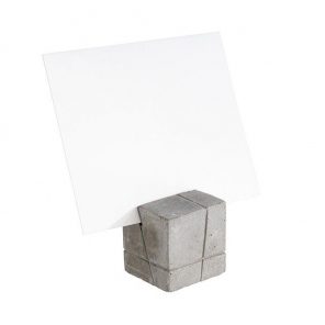 Buffetständer für Etiketten, Beton, H 3 cm, Set 4 Stk., APS 71493