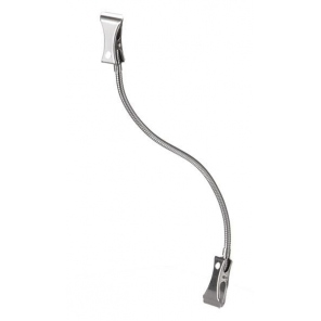 Etikettenhalter FLEXIBEL verchromt 12 cm, APS 71470